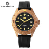 SAN MARTIN BRONZE COMBAT SUB SUPEROCEAN DIVER PT5000/SW200 • BLACK | BLUE | GREEN