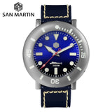 SAN MARTIN TI DEEPSEA SUBMARINE DIVER ETA • TWO TONE BLUE GRADIENT