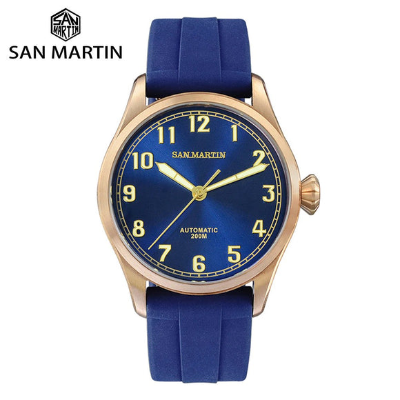 SAN MARTIN BRONZE 1858 PILOT PT5000/SW200 • BLUE | GREEN | BLACK | BLACK MOP