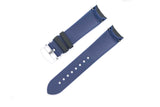 RUBBER CURVED-END TWO TONE BLACK + GREY/BLUE/RED (FOR ROLEX, SEIKO SKX/SRPD/SNZF) • 20 | 22mm