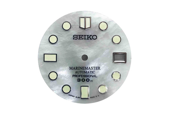SEIKO AFTERMARKET DIAL MARINEMASTER WHITE MOTHER OF PEARL - DATE